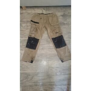 DeWalt Tan ProTradesman Men's Work Pant with Knee pads 34x31 Distressed